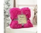 160cm x 130cm Soft Fluffy Shaggy Warm Blanket Bedspread Throw - Gray 15