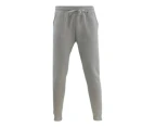 FIL Men's Skinny Track Pants Fleece Lined Slim Cuff Trackies Slacks Tracksuit - Light Grey