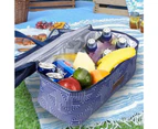 Extra Large 2-in-1 Insulated Mesh Tote Bag Zipper Cooler Picnic Storage Beach Mossman