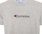 Champion Kids' Recycled Jersey Script Tee / T-Shirt / Tshirt - Oxford Heather