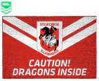 NRL St. George Illawarra Dragons Door Mat - Red/White/Black
