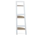 HelloFurniture Hawaii 3-Tier Display Ladder Corner Shelf Rack - White 2