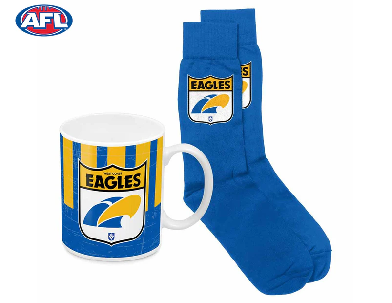 AFL West Coast Eagles Heritage Mug & Sock Pack