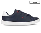 Tommy Hilfiger Boys' Low Cut Lace-Up Sneakers - Navy Blue/White