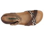 BioNatura Women's Marino Leather Sandals - Multi Animal