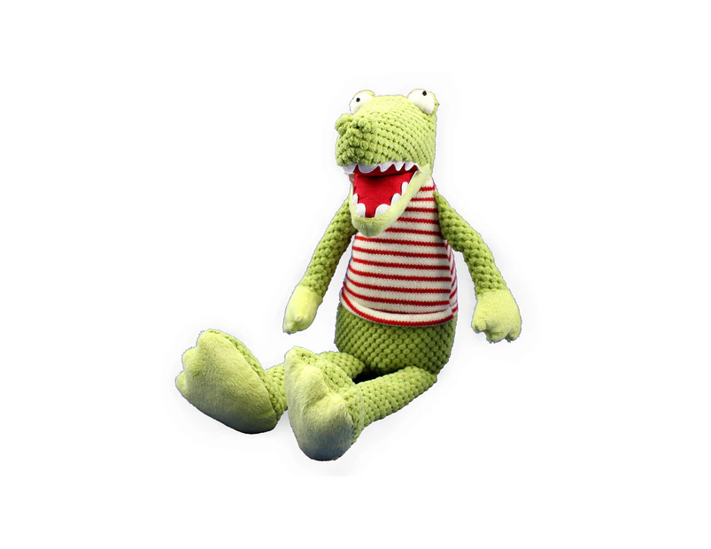 Plush Toy Crocodile - Red/White