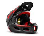 MET Parachute MCR MIPS Full Face MTB Helmet w/ Removable Chin Bar - Black/Red