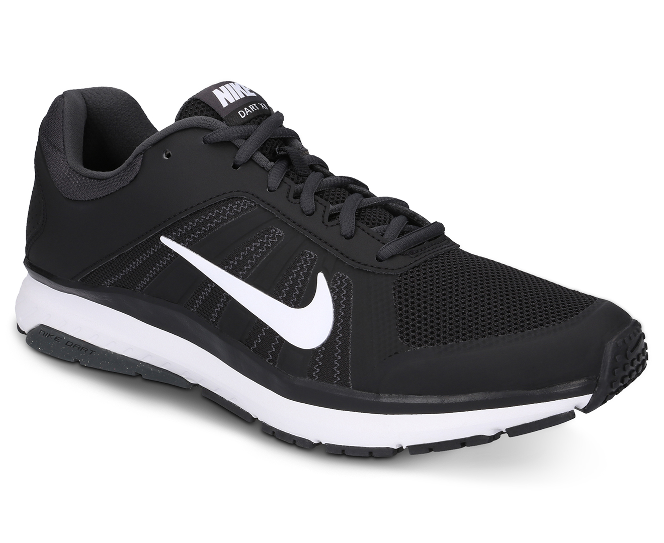 Nike Men's Dart 12 MSL Running Shoes - Black/White/Anthracite | Catch.co.nz