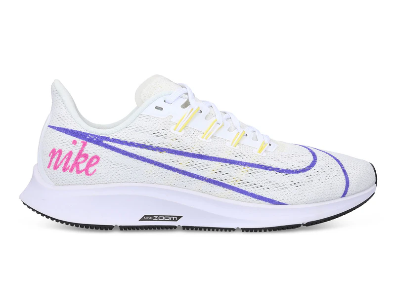 Nike Women's Air Zoom Pegasus 36 JDI Running Shoes - White/Psychic Purple