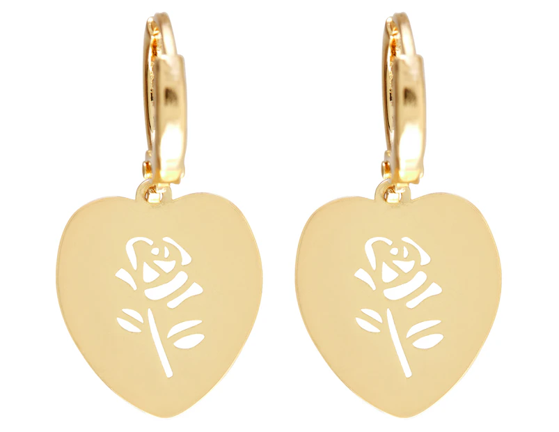 Phaeton Augusta Heart Earrings - Gold