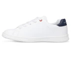 Tommy Hilfiger Boys' Low Cut Lace-Up Sneakers - White/Navy Blue