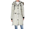 Steve Madden Women's Coats & Jackets Puffer Coat - Color: White/Natural Fur
