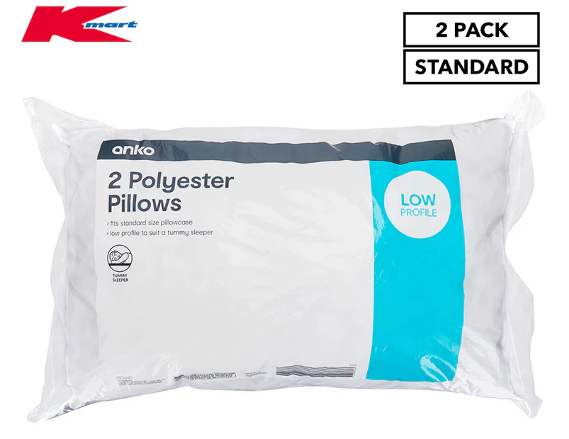 Anko by Kmart Polyester Pillows Twin Pack
