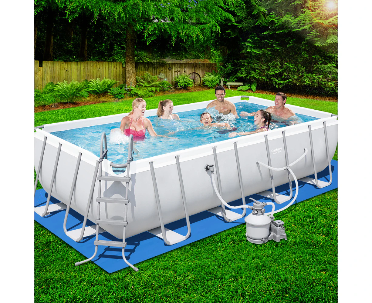 Bestway 18ft Above Ground Swimming Pool Steel Pro Frame Sand Filter Pump Set