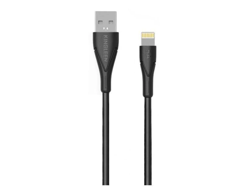Kingleen K51 1.2m 5.0A Lightning USB Cable - Black