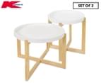 Set of 2 Anko by Kmart Side Tables - White 1