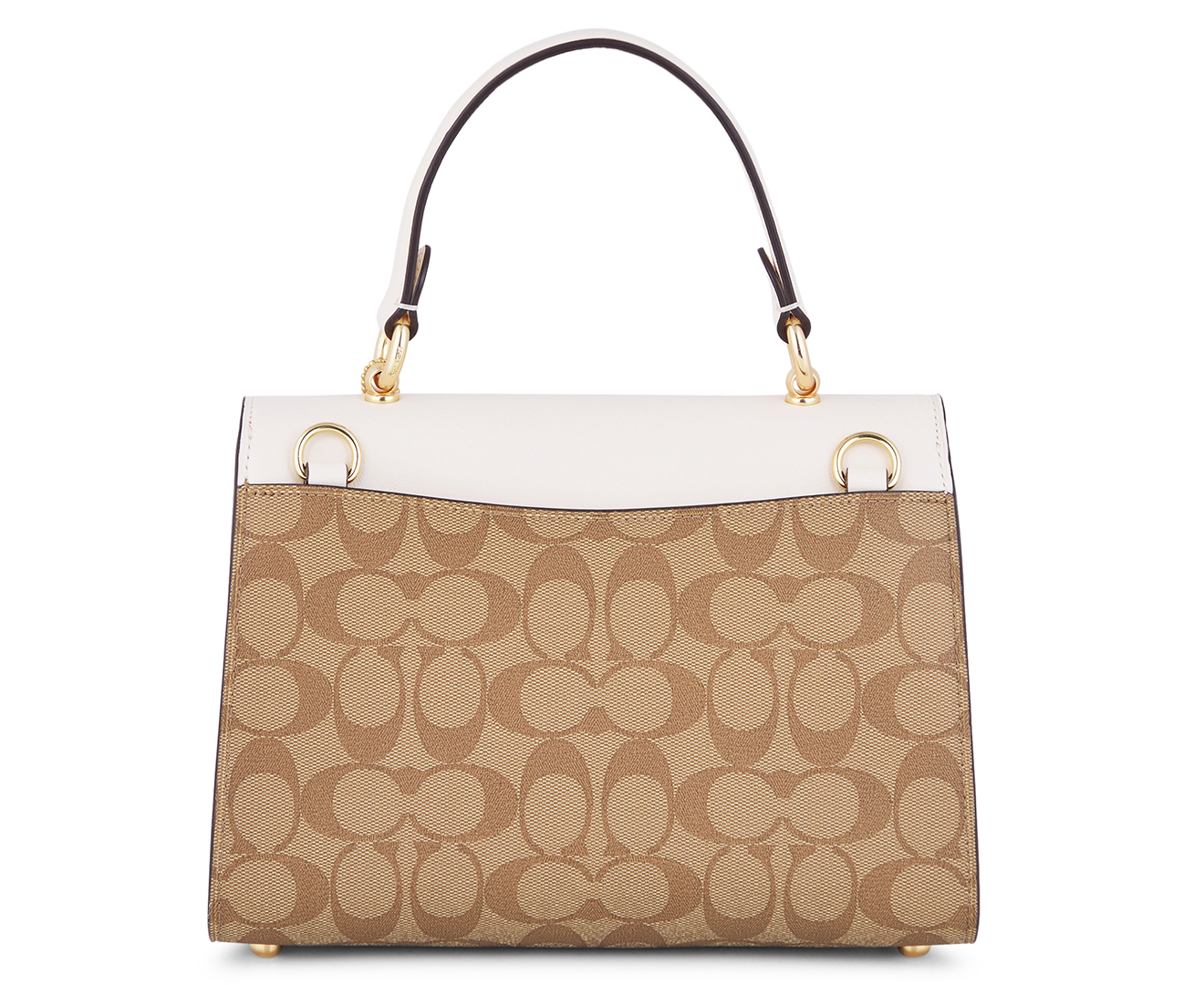 Coach tilly top handle satchel with signature canvas hot sale