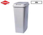 Willow 30L Touch Top Tidy Rubbish Bin - White