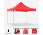 Wallaroo 3x3 Marquee - Pop Up Gazebo - Red