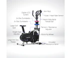 Powertrain 5-in-1 Elliptical Cross Trainer Bike with Dumbbell Sets