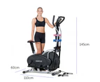 Powertrain 5-in-1 Elliptical Cross Trainer Bike with Dumbbell Sets