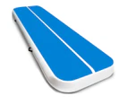 8m x 1m Air Track Inflatable Tumbling Gymnastics Mat - Blue White