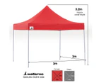 Wallaroo 3x3 Marquee - Pop Up Gazebo - Red