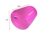 Powertrain Inflatable Air Barrel Exercise Roller 120cm x 75cm - Pink