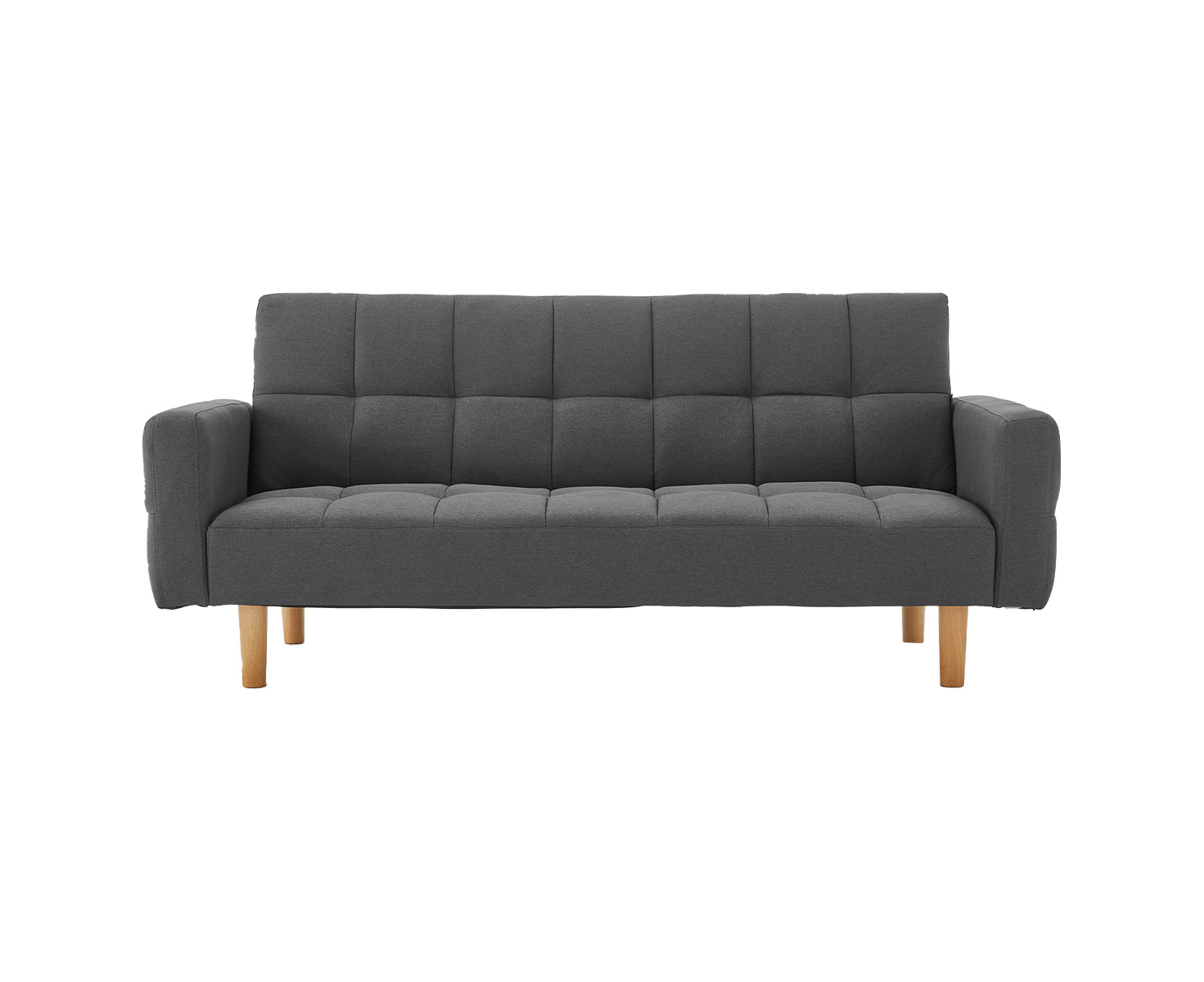 black modern futon