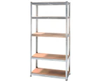5 Shelf Adjustable Storage Rack Work Table Galvanized Steel 180x90cm