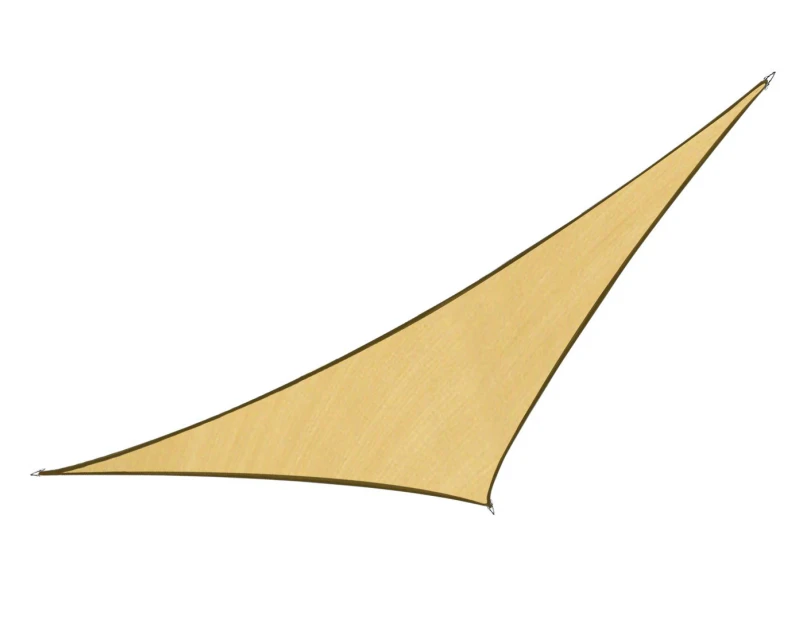 Wallaroo Triangle Shade Sail 5m x 5m x 5m - Sand