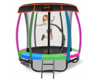 Kahuna Trampoline 6ft with  Roof - Rainbow