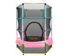 Kahuna Mini 4.5 ft Trampoline Green Pink