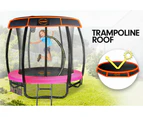 Kahuna Trampoline 6ft with Basketball set & Roof - Pink