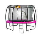 Trampoline 10ft Kahuna with  Basket ball set - Pink