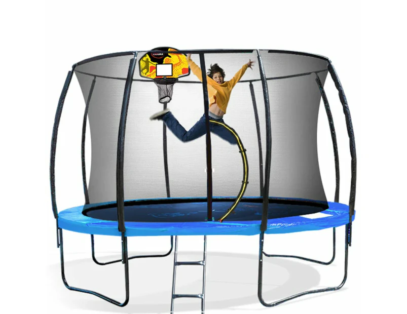 Kahuna Pro 16ft Trampoline with Mat, Reversible Pad, Basketball Set