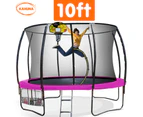 Trampoline 10ft Kahuna with  Basket ball set - Pink