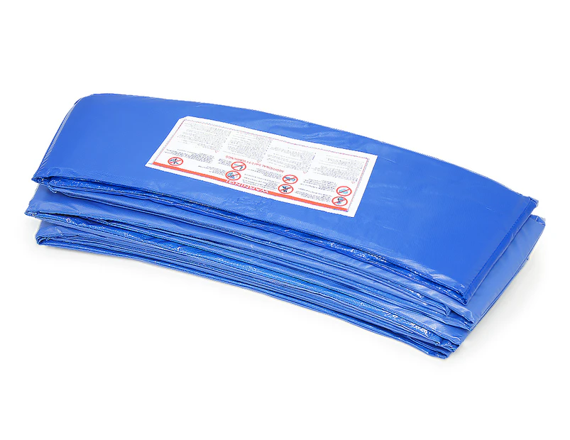 8ft Trampoline Replacement Safety Pad and Net Round  6 Poles Blue