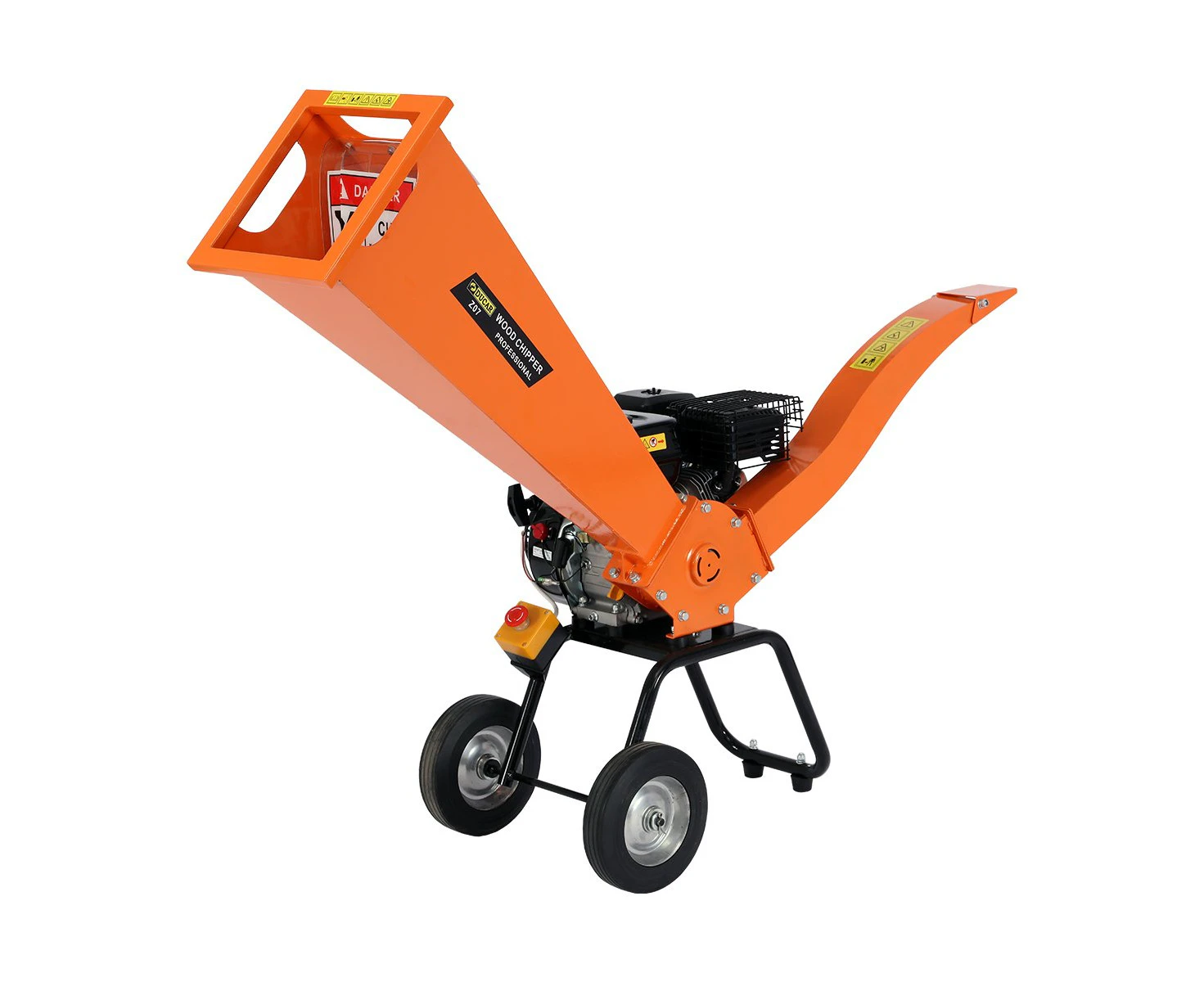 Ducar 7HP Wood Chipper Shredder Mulcher Grinder Petrol Orange