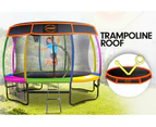 Kahuna Trampoline 12 ft with  Roof-Rainbow