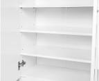21 Pairs Shoe Cabinet Rack Storage Organiser - 80 x 30 x 90cm - White 2
