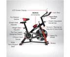 Powertrain Home Gym Flywheel Exercise Spin Bike - Black