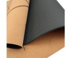 Powertrain Cork Yoga Mat with Carry Straps Home Gym Pilates - Body Line