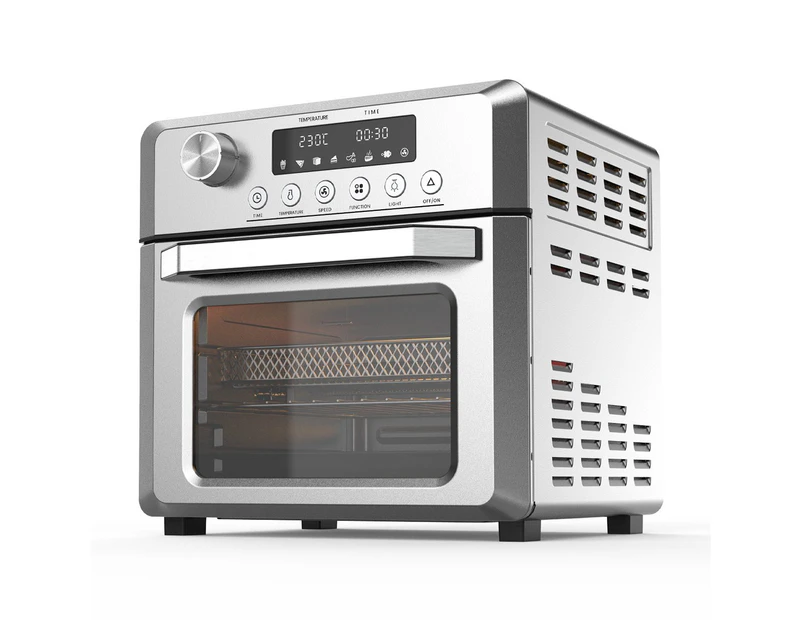 Pronti 18L 1500W Electric Air Fryer Multi Cooker Oven Silver