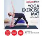 Powertrain Eco-Friendly TPE Yoga Pilates Exercise Mat 6mm - Dark Blue