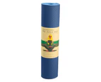 Powertrain Eco-Friendly TPE Pilates Exercise Yoga Mat 8mm - Dark Blue