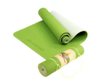 Powertrain Eco-Friendly TPE Pilates Exercise Yoga Mat 8mm - Green