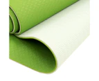 Powertrain Eco-Friendly TPE Pilates Exercise Yoga Mat 8mm - Green