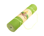 Powertrain Eco-Friendly TPE Pilates Exercise Yoga Mat 8mm - Green