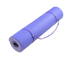 Powertrain Eco-Friendly TPE Pilates Exercise Yoga Mat 8mm Light Purple